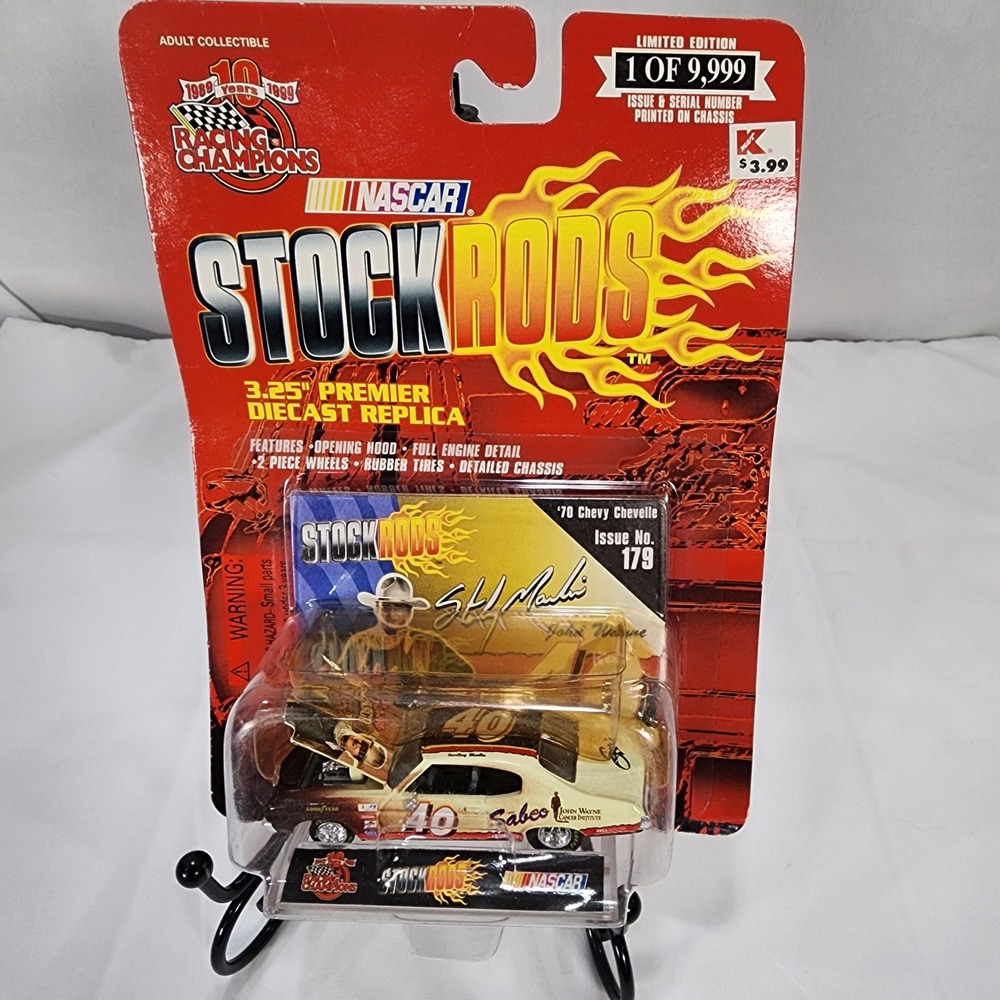 Racing Champions NASCAR Stock Rods 70 Chevy Chevelle Sterling Marlin #40 1/9999